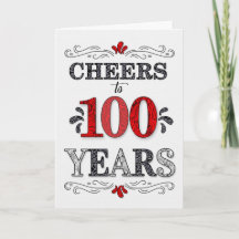 100番目の誕生日応援の赤い白の黒のパターン