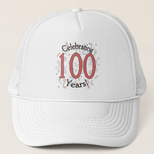 100祝年生紙吹雪ハット キャップ (正面)