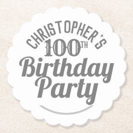 100祝年。第100回バースデーパーティー ペーパーコースター