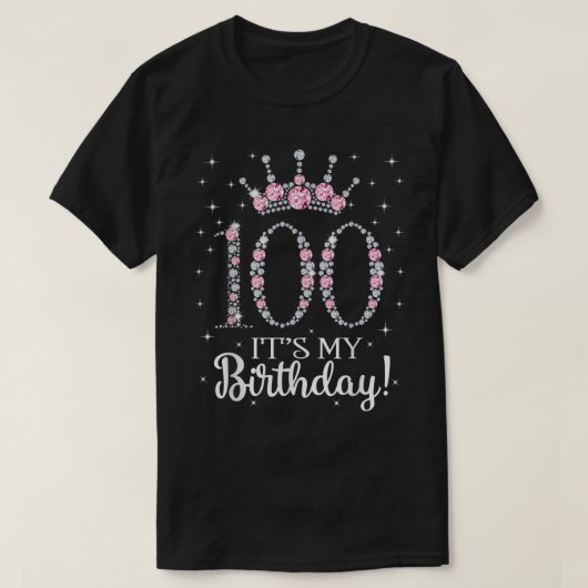 100私の誕生日1922 100番目の誕生日ギフトティー Tシャツ (デザイン正面)