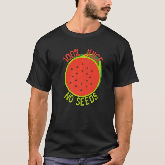 100種なしジューススイカ男性の血管切除術 Tシャツ (正面)