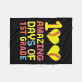 100素晴らしい日の第1級ソフトバイルプレーヤースタッド フリースブランケット (正面(横))