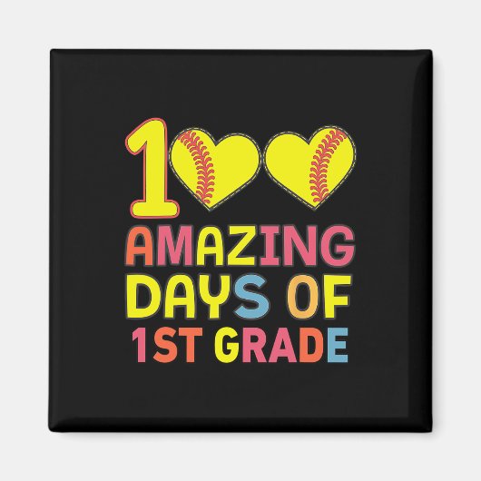 100素晴らしい日の第1級ソフトバイルプレーヤースタッド マグネット (正面)