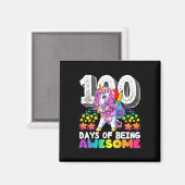 100素晴らし日の学校Unicorn贈り物F マグネット (正面/裏面)