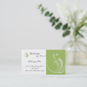 100緑のロゴのスパリゾートの退去の名刺 名刺 (スタンド正面)