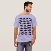100羽のニワトリ - 黒 Tシャツ (正面フル)