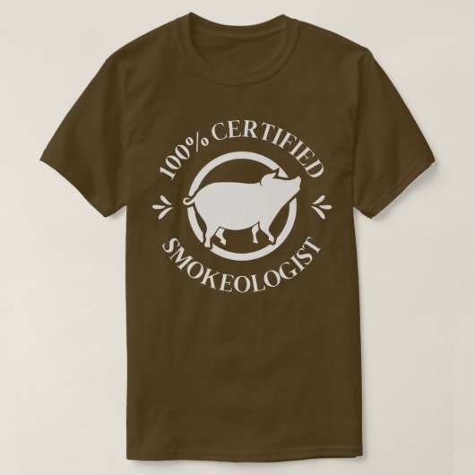 100認定喫煙専門医、BBQギフト Tシャツ (デザイン正面)