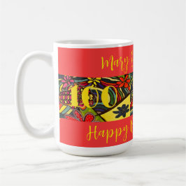 100誕生日うれしそうなフローラ コーヒーマグカップ