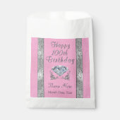 100誕生日お気に入りのバッグパーソナライズされた、あなたのテキスト フェイバーバッグ (正面)