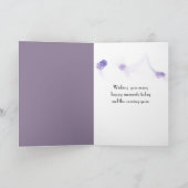 100誕生日のユリと谷 カード (内部)