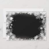 100誕生日ウィンターワンダーランドスノーフレーク サンキューカード (裏面)