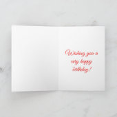 100誕生日カスタマイズ可能カード カード (内部)