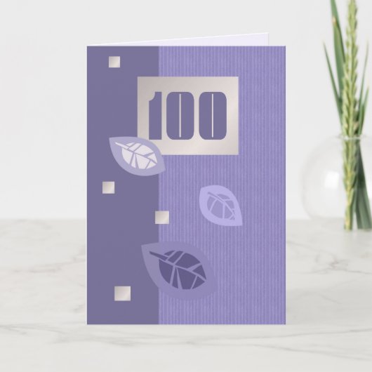 100誕生日カスタマイズ可能グリーティングカード カード (正面)