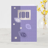 100誕生日カスタマイズ可能グリーティングカード カード (黄色い花)
