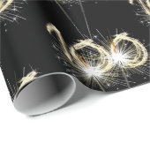 100誕生日スパーカーズオンブラック ラッピングペーパー (ロールコーナー)