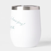 100誕生日センチュリーお祝いティール(緑がかった色)ギフト (背面)