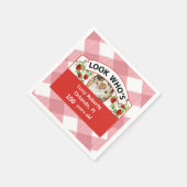 100誕生日ナプキン – カスタマイズ可能 スタンダードカクテルナプキン (角)