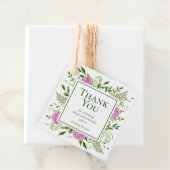 100誕生日ピンクアジサイありがとう フェイバータグ (インサイチュ)