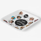 100誕生日フォトバルーン ペーパープレート (傾斜あり)