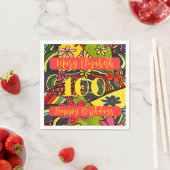 100誕生日フローラ スタンダードカクテルナプキン (インサイチュ)