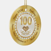 100誕生日プレゼントfor Her, 100誕生日 セラミックオーナメント (右)