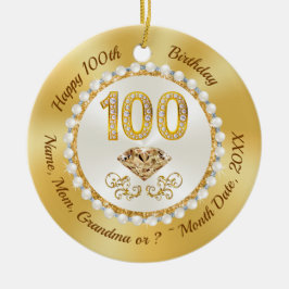 100誕生日プレゼントfor Her, 100誕生日 セラミックオーナメント