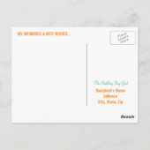 100誕生日マイルストーンはがき – 緑 ポストカード (裏面)