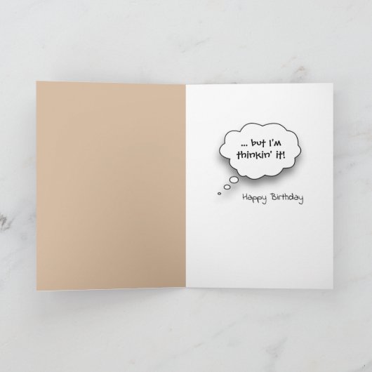 100誕生日メルカトがソンブレロを着て カード (内部)