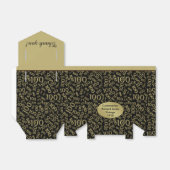 100誕生日乱数パターンブラック/金ゴールド フェイバーボックス (折り畳みなし)