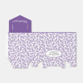 100誕生日乱数パターン紫/白 フェイバーボックス (折り畳みなし)