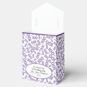 100誕生日乱数パターン紫/白 フェイバーボックス (オープン)