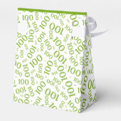 100誕生日乱数パターン緑/白 フェイバーボックス (裏面サイド)
