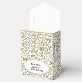 100誕生日乱数パターン金ゴールド/白 フェイバーボックス (オープン)