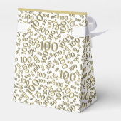 100誕生日乱数パターン金ゴールド/白 フェイバーボックス (裏面サイド)
