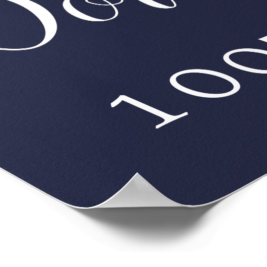 100誕生日写真ムーディパープルフローラへようこそ ポスター (角)