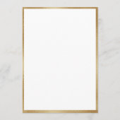 100誕生日金ゴールド水彩フローラ 招待状 (裏面)