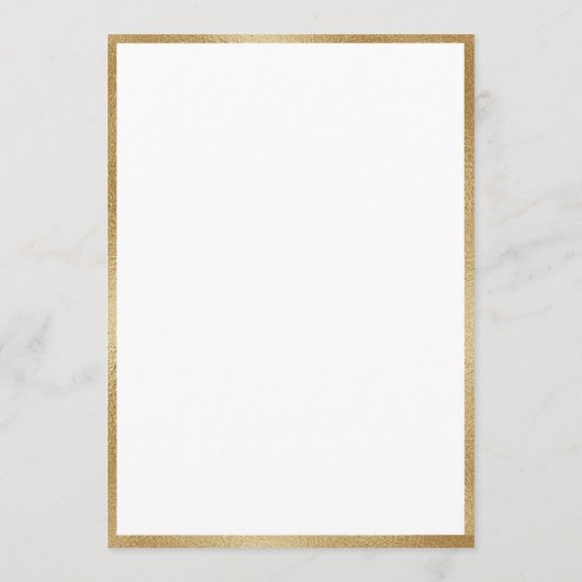 100誕生日金ゴールド水彩フローラ 招待状 (裏面)