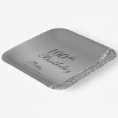 100誕生日 エレガント ペーパープレート (傾斜あり)