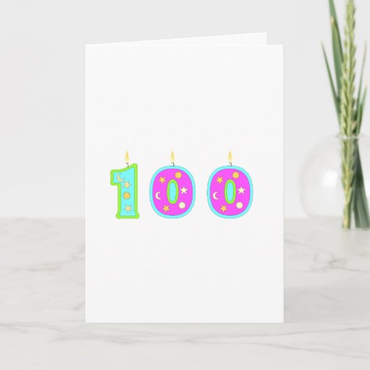 100誕生日 カード (正面)