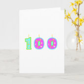 100誕生日 カード (黄色い花)