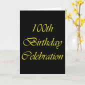 100誕生日 カード (黄色い花)