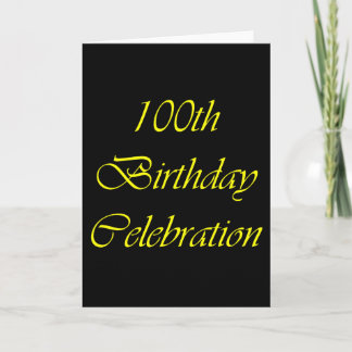 100誕生日 カード
