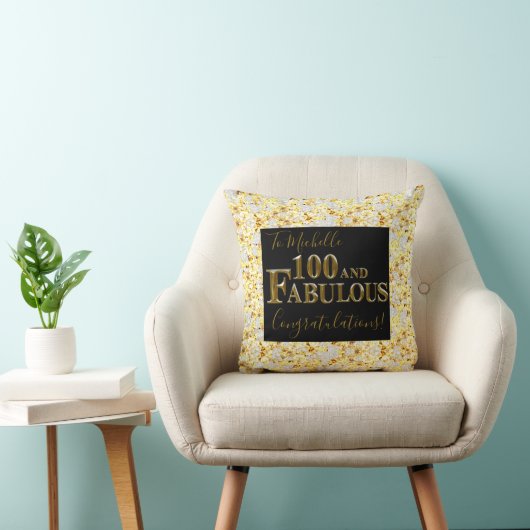 100誕生日 クッション (椅子)
