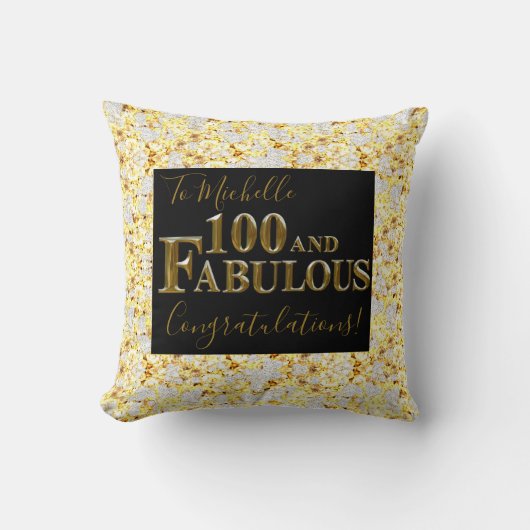 100誕生日 クッション (正面)