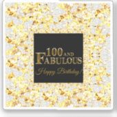 100誕生日 シール (正面)