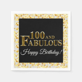 100誕生日 スタンダードカクテルナプキン