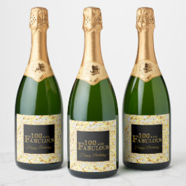 100誕生日 スパークリングワインラベル