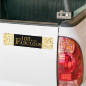 100誕生日 バンパーステッカー (トラック上)
