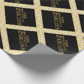 100誕生日 ラッピングペーパー (角)