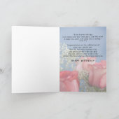 100誕生日,宗教赤いバラ カード (内部)